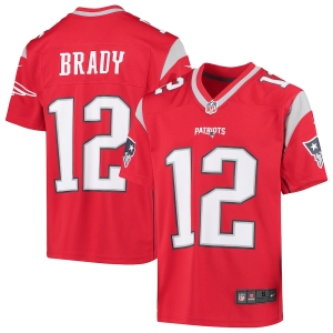 Youth Tom Brady Red Inverted Player Limited Team Jersey