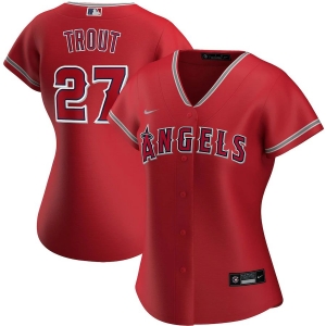 Women's Mike Trout Red Alternate 2020 Player Team Jersey