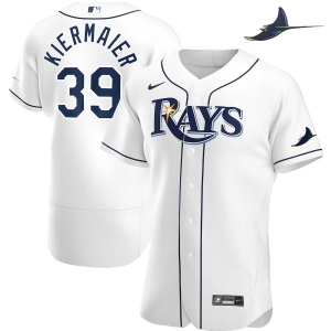 Men's Kevin Kiermaier White Home 2020 Authentic Player Team Jersey