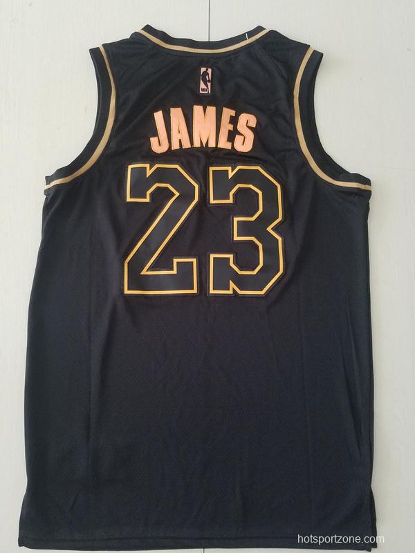 LeBron James 23 Black Golden Edition Jersey