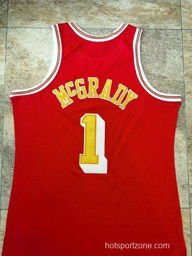 Men's Tracy McGrady Red Retro Classic Team Jersey