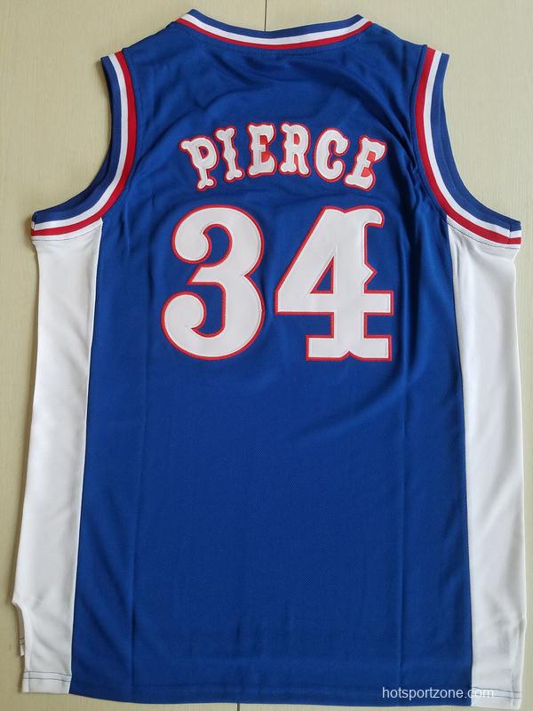 Paul Pierce 34 Kansas College Blue Basketball Jersey