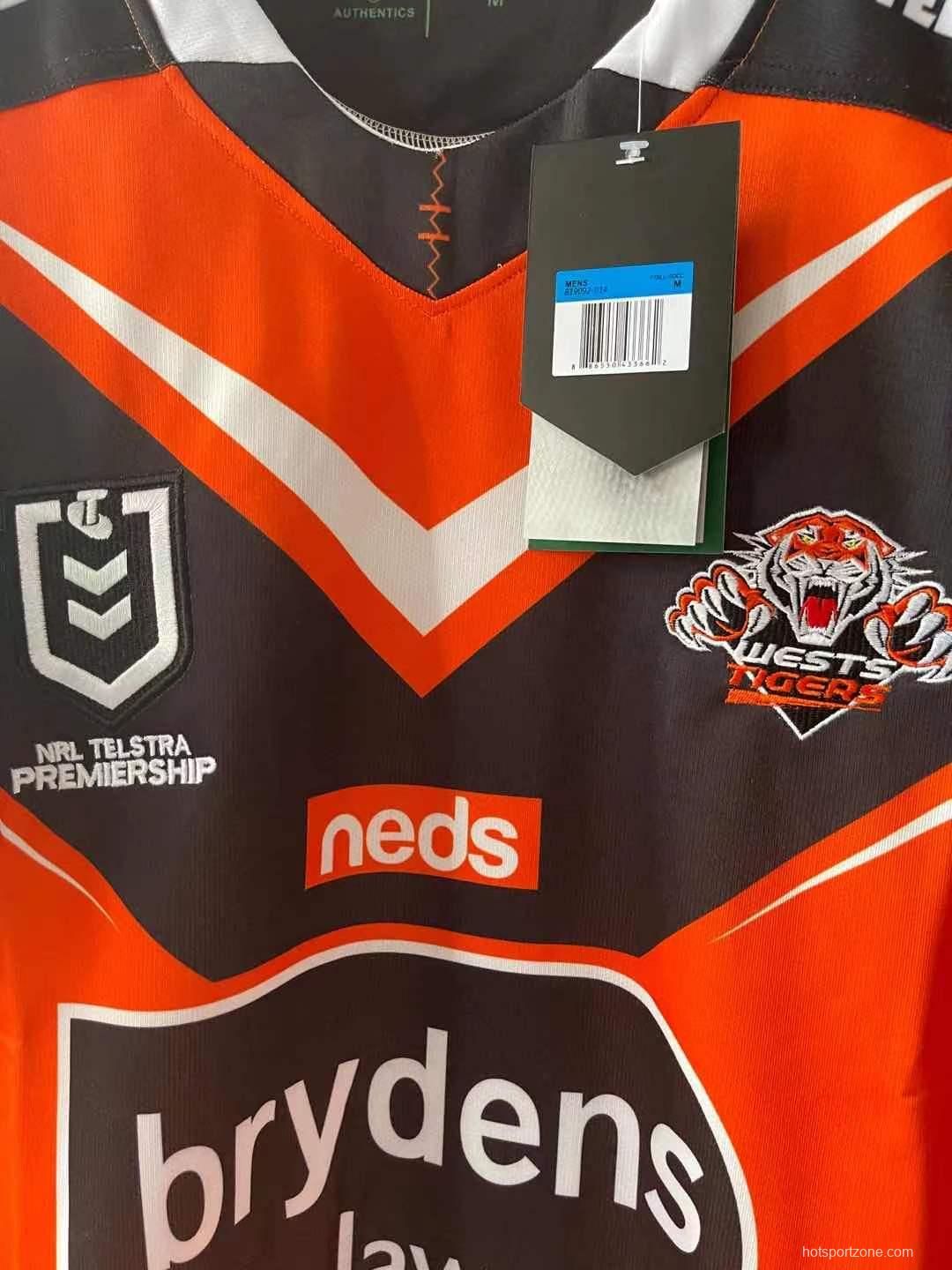 Wests Tigers 2021 Mens Away Rugby Jersey
