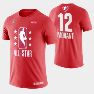Adult Ja Morant Maroon 2022 All-Star Game Name &amp; Number T-Shirt