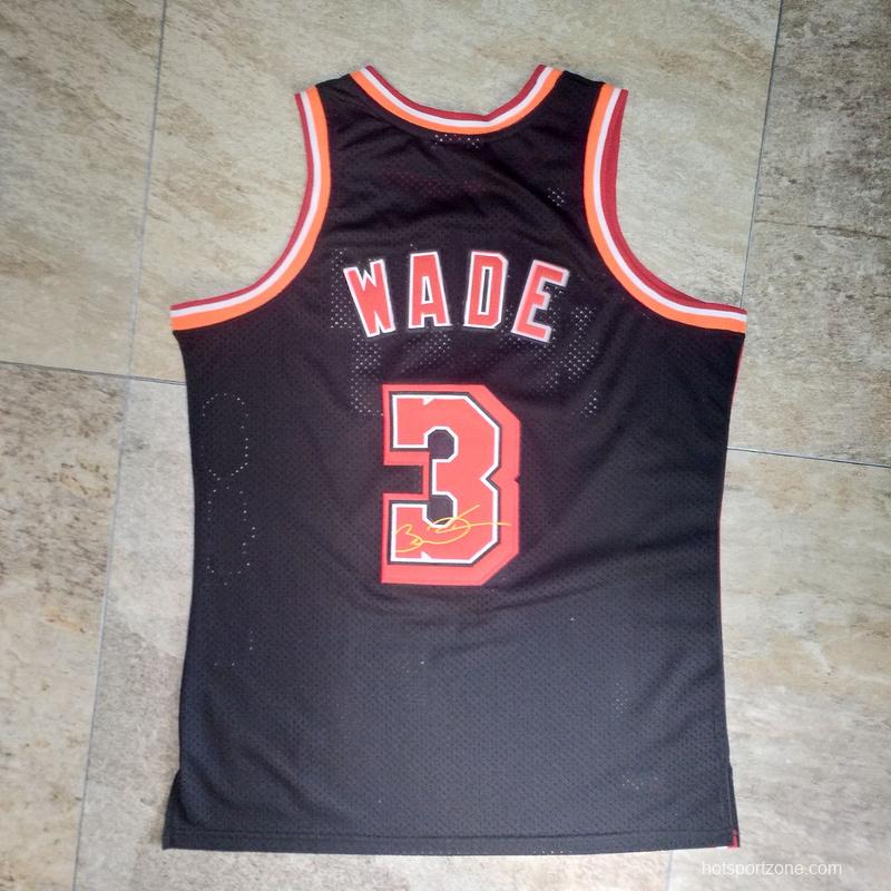 Men's Dwyane Wade Black Retro Classic Team Jersey