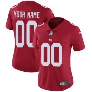 Women's Red Customized Alternate Game Team Jersey