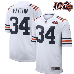 Youth Walter Payton White 2019 100th Season Alternate Classic Retired Player Limited Team Jersey