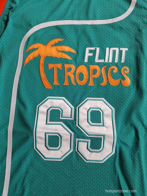 Downtown Funky Stuff Malone Flint Tropics Semi Pro Team Basketball Jersey New