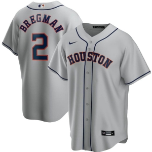 Men's Alex Bregman Gray Road 2020 Player Team Jersey