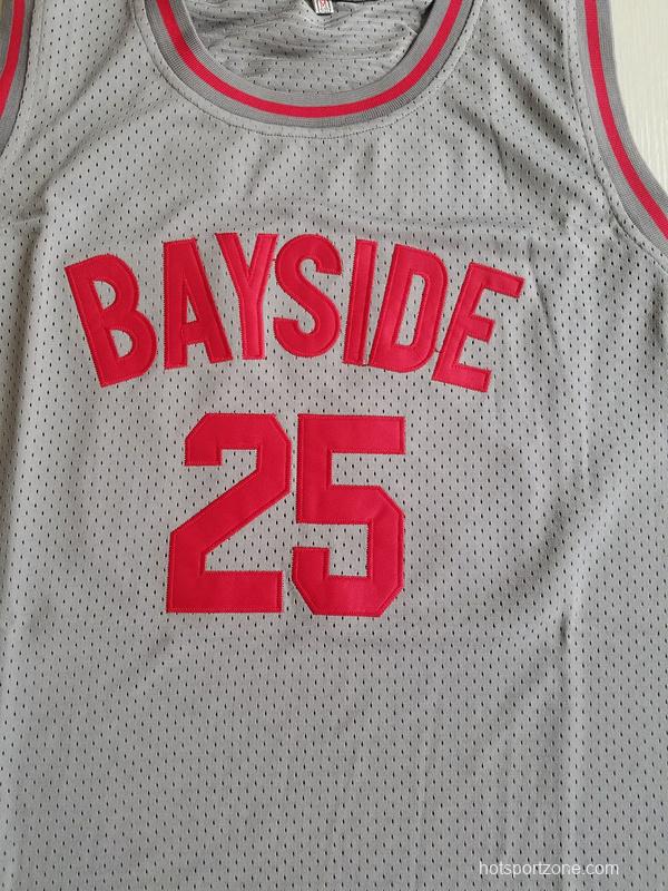 Saved By The Bell Zack Morris 25 Bayside Tigers Basketball Jersey