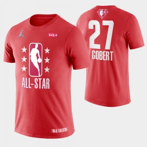 Adult Rudy Gobert Maroon 2022 All-Star Game Name &amp; Number T-Shirt