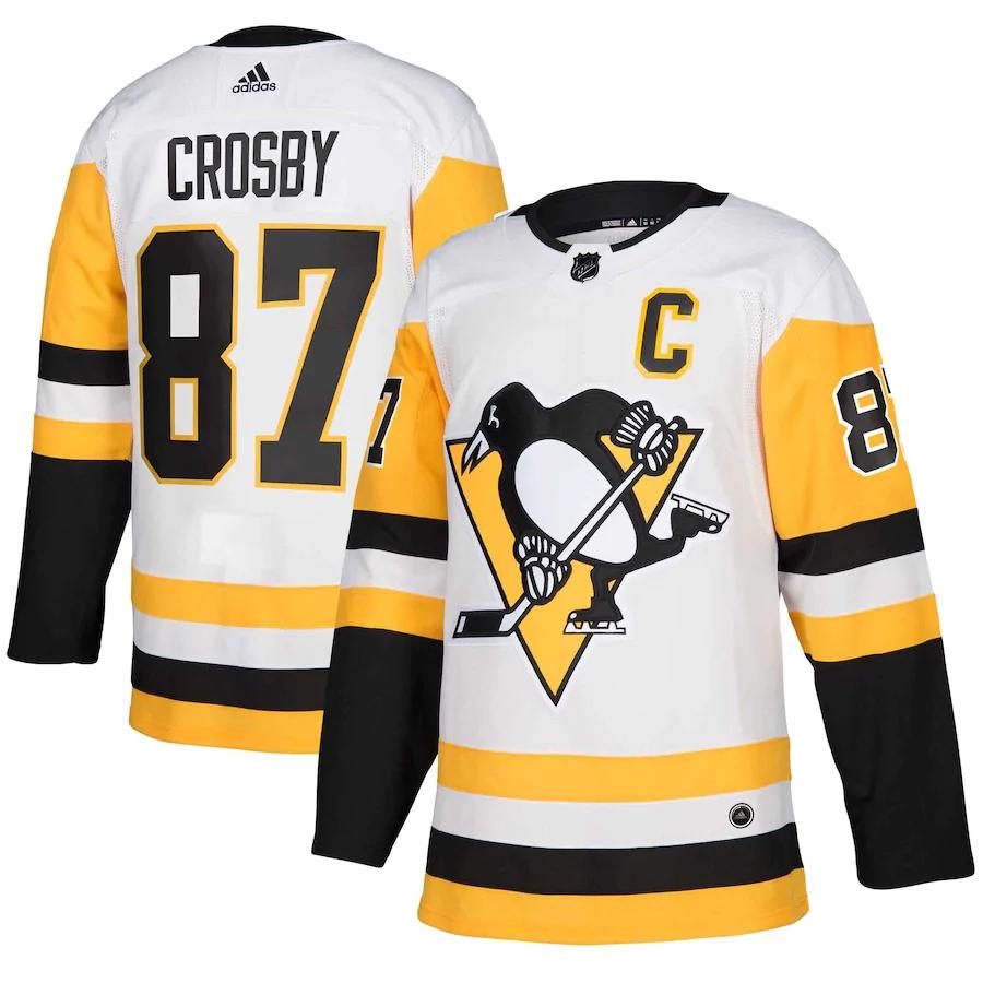 Youth Sidney Crosby White Player Team Jersey