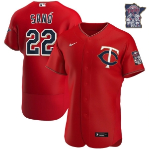 Men's Miguel Sano Red Alternate 2020 Authentic Player Team Jersey