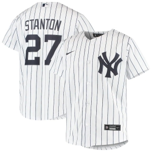 Youth Giancarlo Stanton White&amp;Navy Home 2020 Player Team Jersey