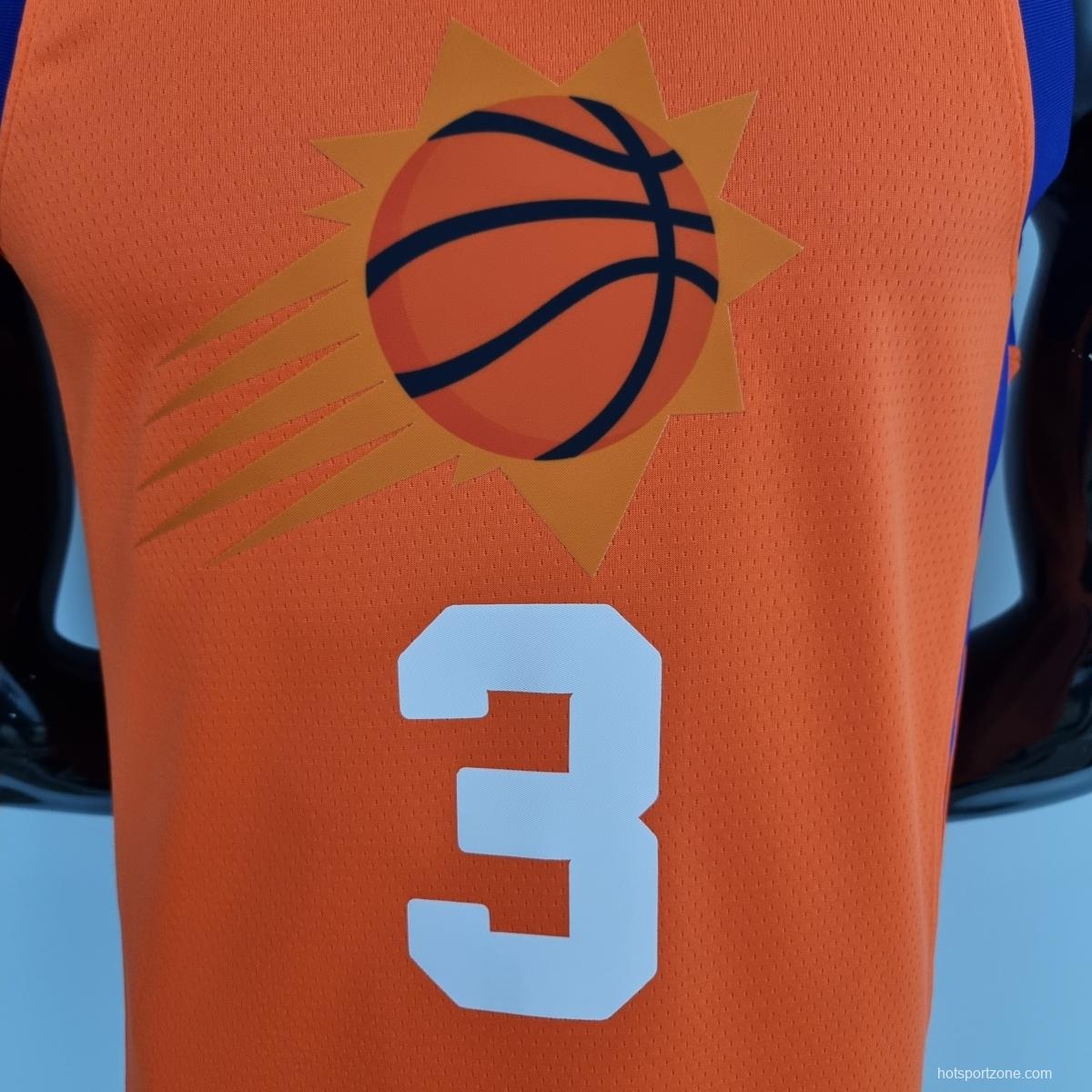 75th Anniversary PAUL#3 Phoenix Suns Jordan Theme Orange NBA Jersey