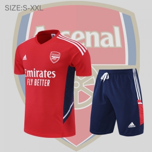 22/23 Arsenal Training Suit Short Sleeve Kit Red