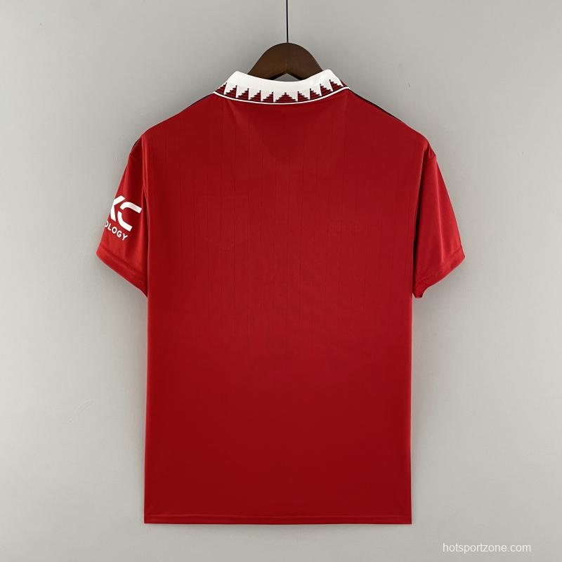22/23 Manchester United Home Soccer Jersey