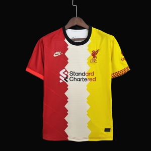 22/23 Liverpool Red Beige Yellow Jersey