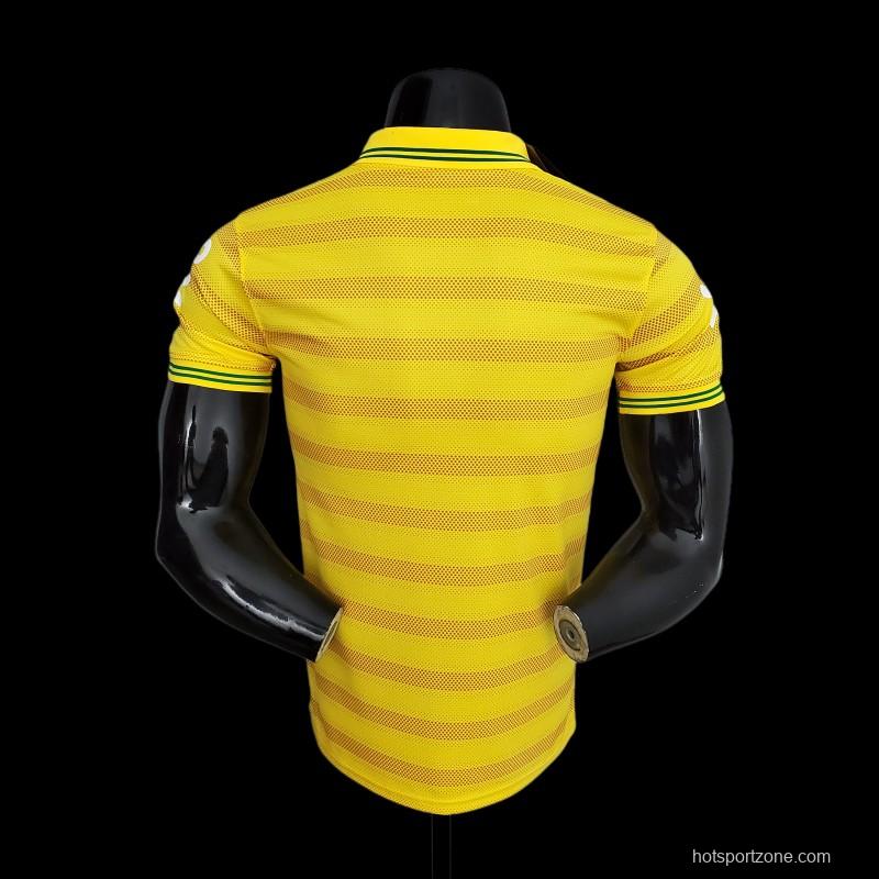 2022 Brazil POLO Yellow Stripe