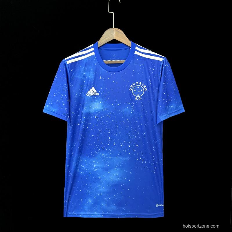 22/23 Cruzeiro Home Soccer Jersey