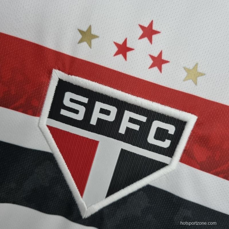 22/23 São Paulo Woman Home  Soccer Jersey