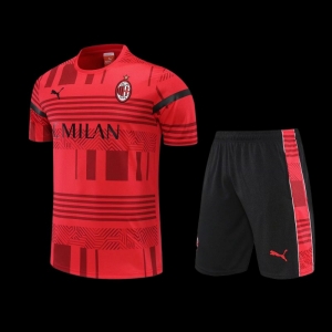 22/23 AC Milan Red Short Sleeve Training Jersey: