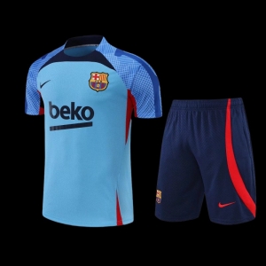 22/23 Barcelona Sky Blue Short Sleeve Training Jersey: