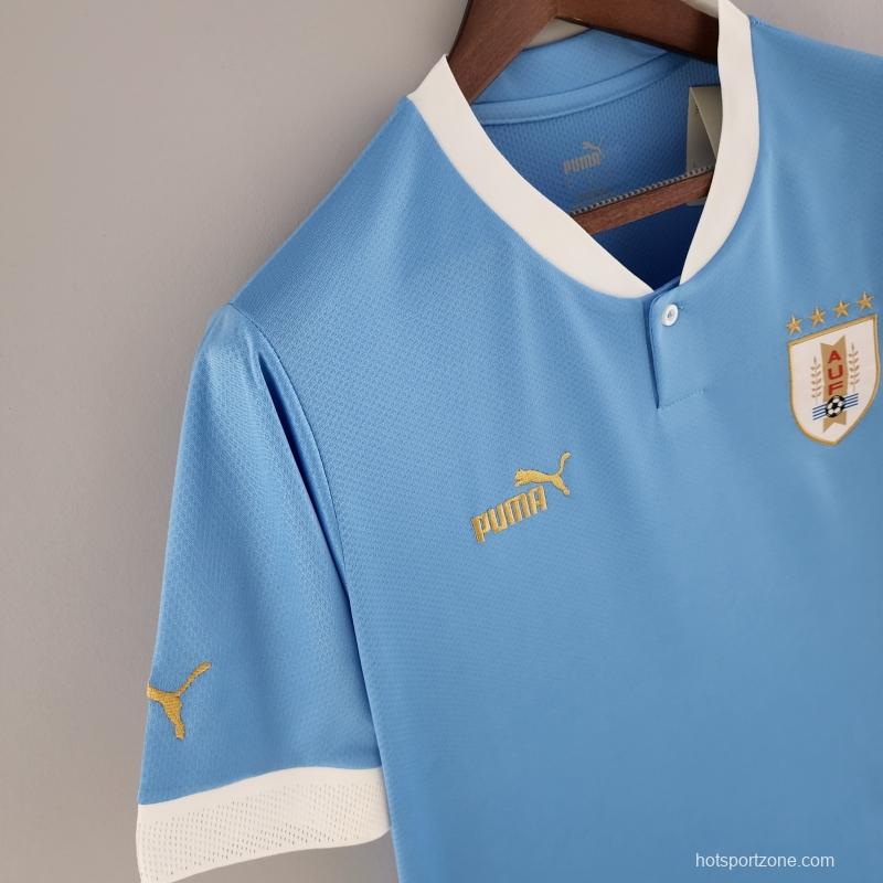 2022 Uruguay Home Soccer Jersey