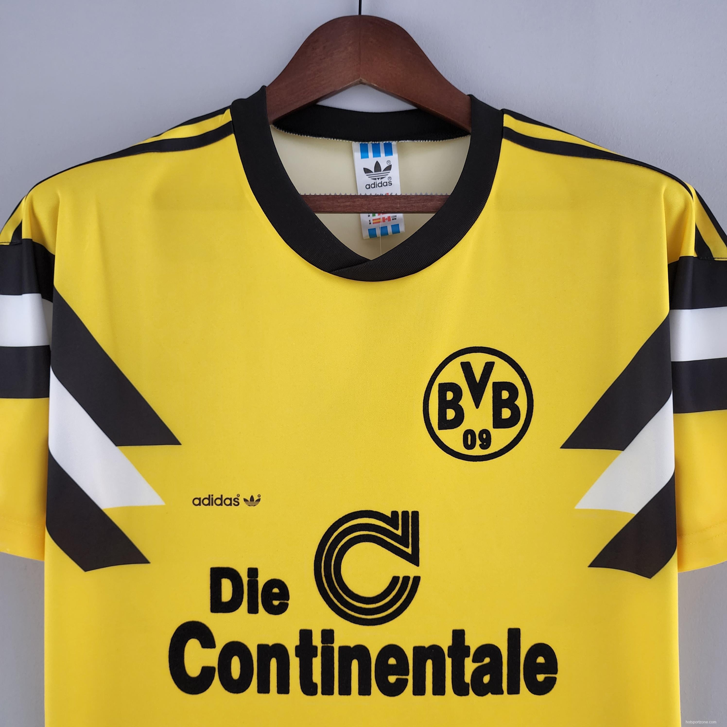 Retro 1989 Dortmund Home Soccer Jersey
