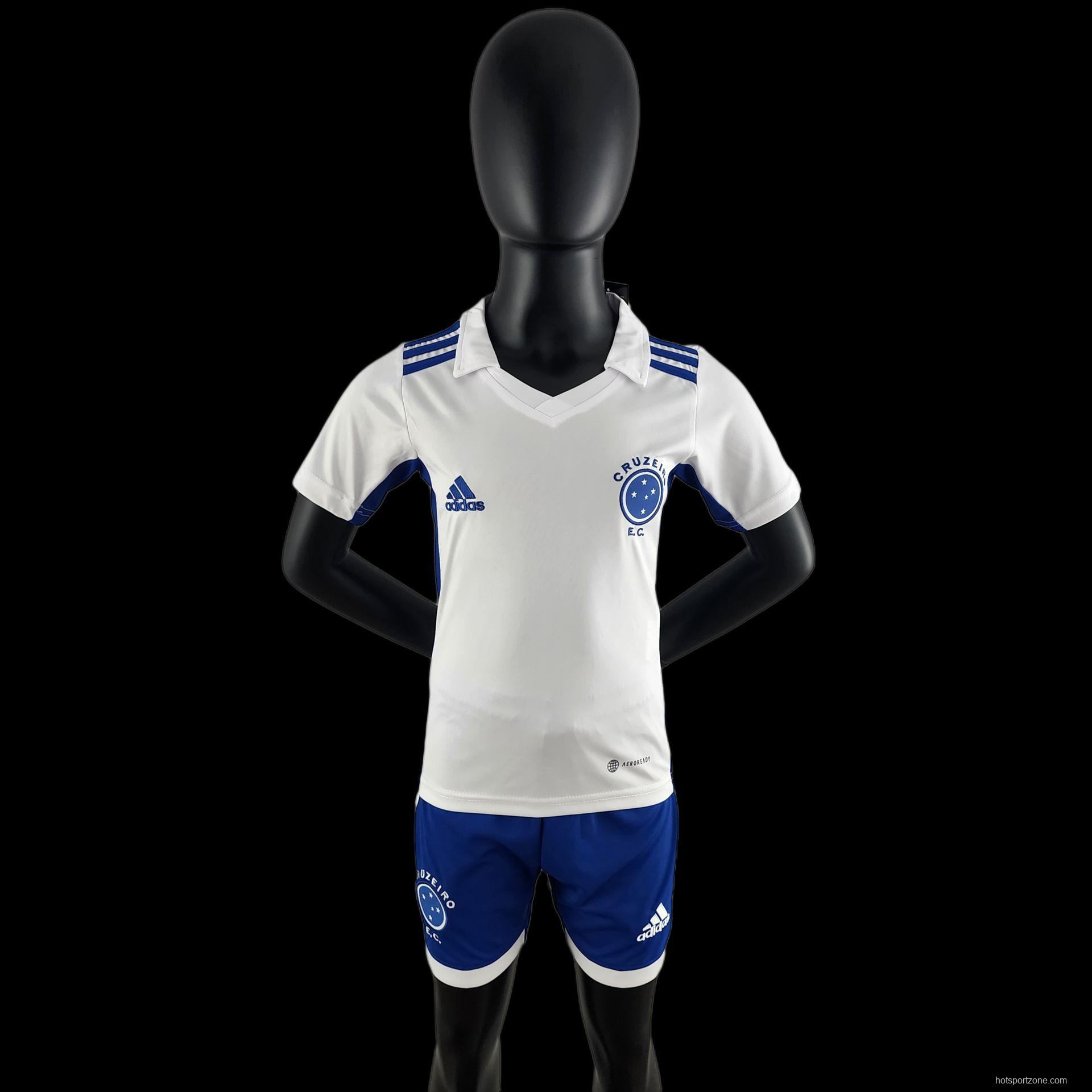 22/23 Cruzeiro Away  16-28 Soccer Jersey