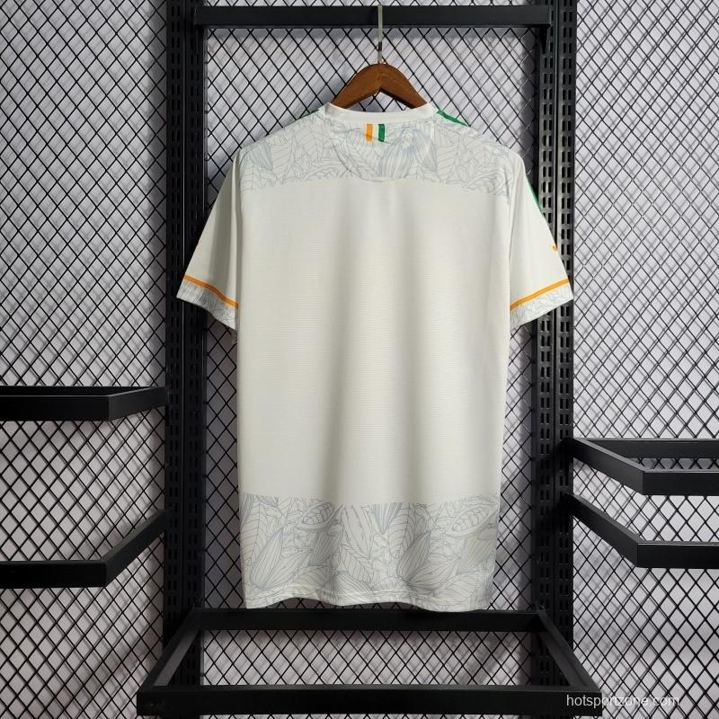 22/23 Ivory Coast White Training Jersey