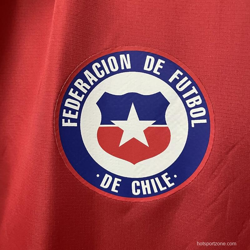 2022 Windbreaker Chile Home Soccer Jersey
