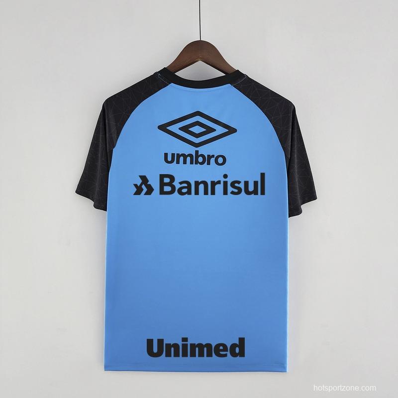22/23 Gremio Training Jersey Blue With Full Sponsors