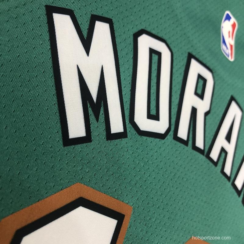 NBA Heat Pressed Men's Green Memphis Grizzlies #12 Ja Morant Basketball Jersey