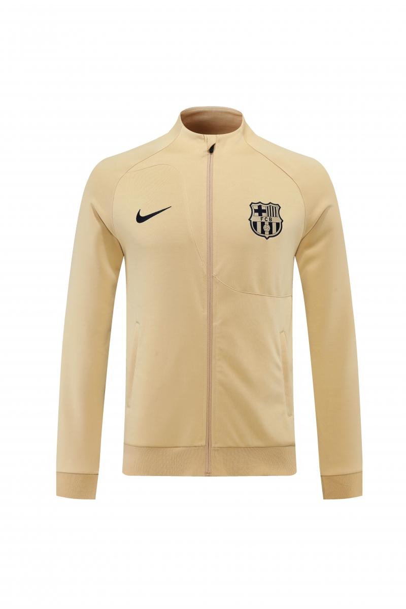 22/23 Barcelona Khaki Full Zipper Jacket+Long Pants