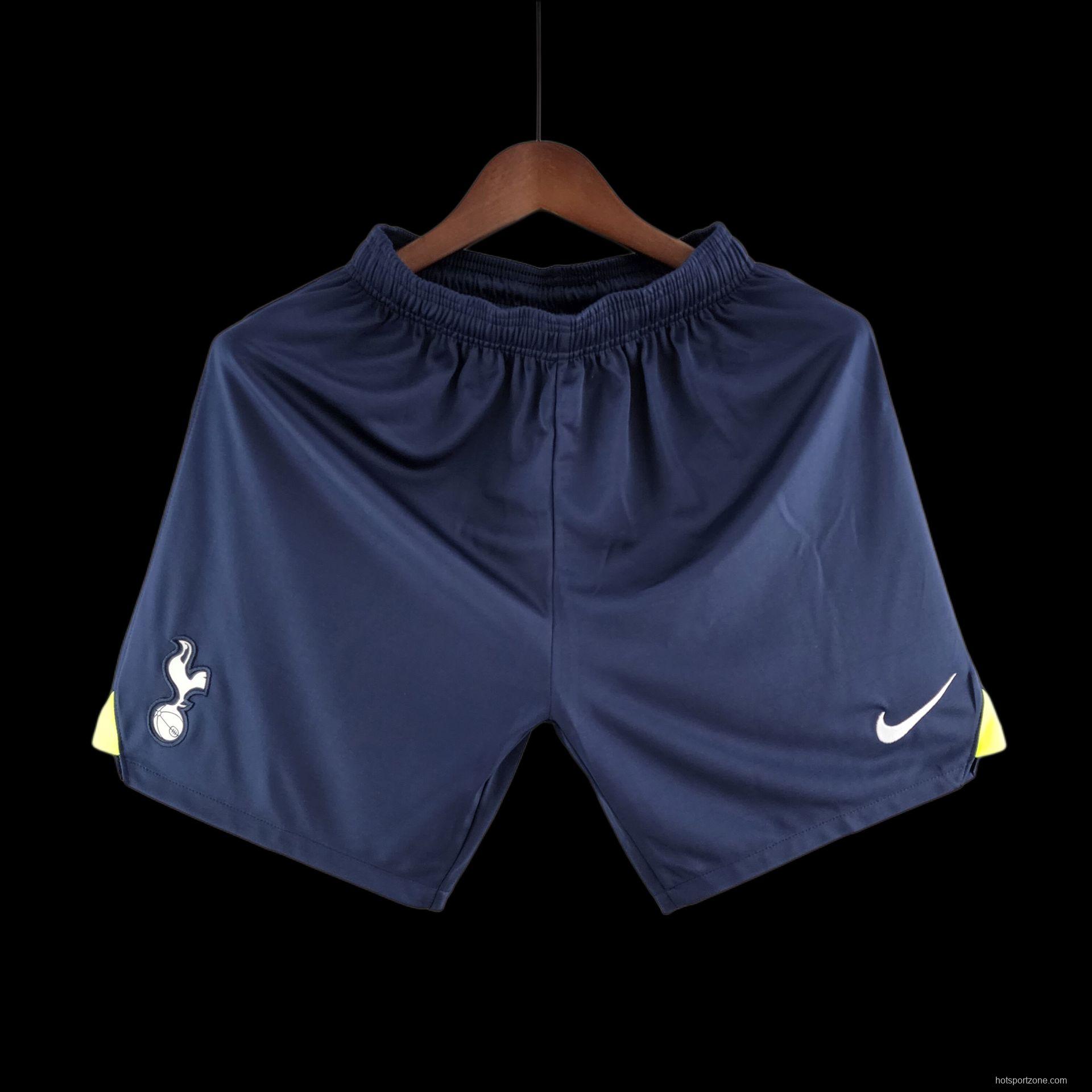 22/23 Tottenham Hotspur Shorts Home Soccer Jersey