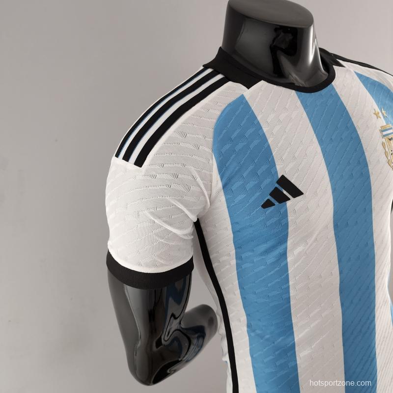 Player Version 2022 Argentina Home Soccer Jersey