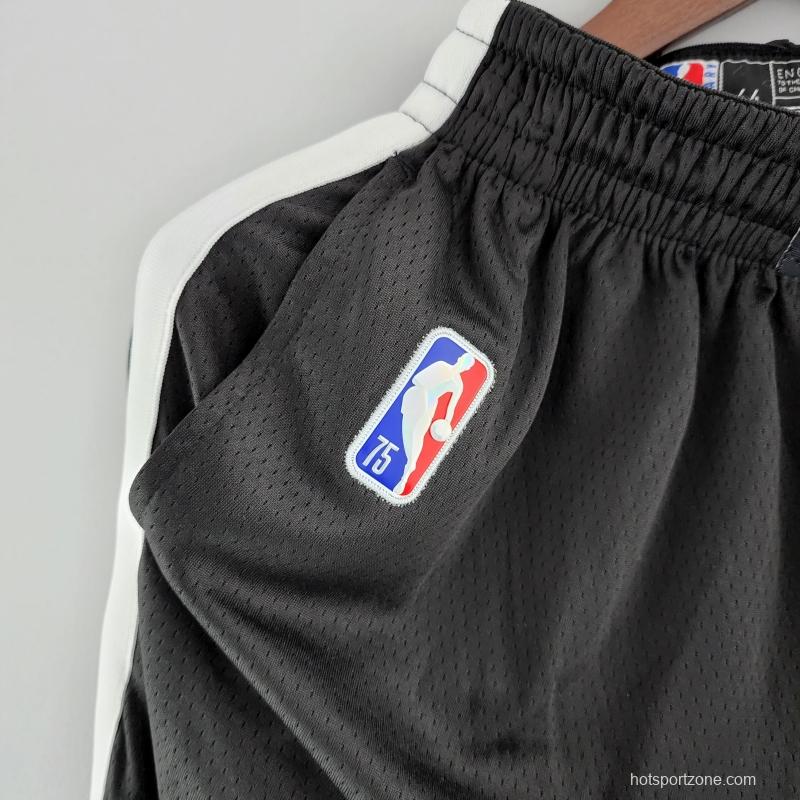75th Anniversary Brooklyn Nets NBA Shorts Black