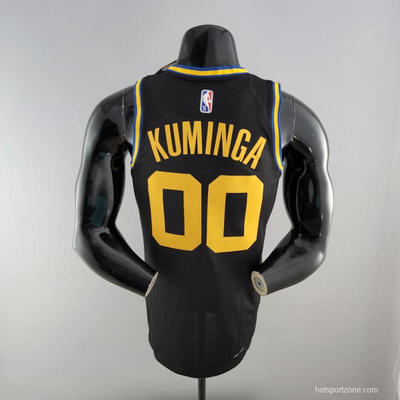 2022 75th Anniversary KUMINGA #00 Warriors City Edition Black NBA Jersey