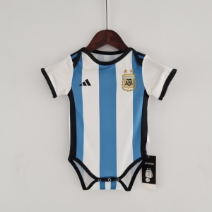 2022 Argentina Home Baby KM#0023 9-12 Soccer Jersey