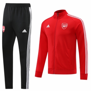 22/23 Arsenal Red Full Zipper Jacket+Long Pants