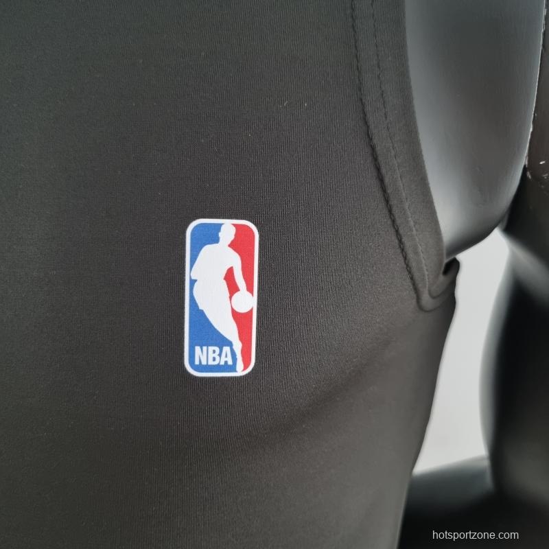 2022 Nike/NBA Pure Black Vest Shirts #K000201