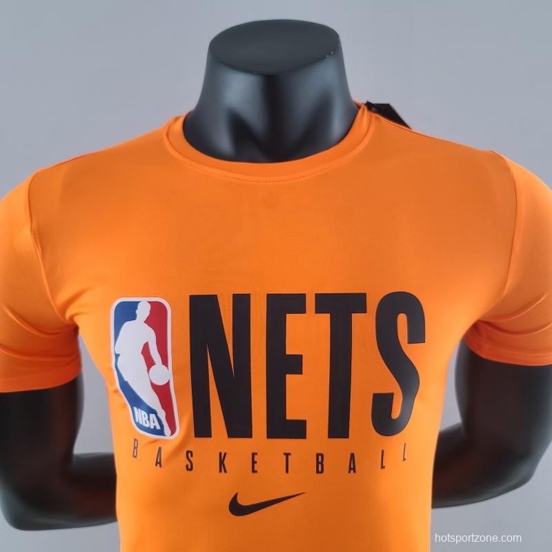 2022 NBA Nets Orange T-Shirts #K000229