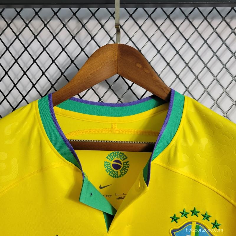 2022 Brazil Home Club World Cup National Team Soccer Jersey