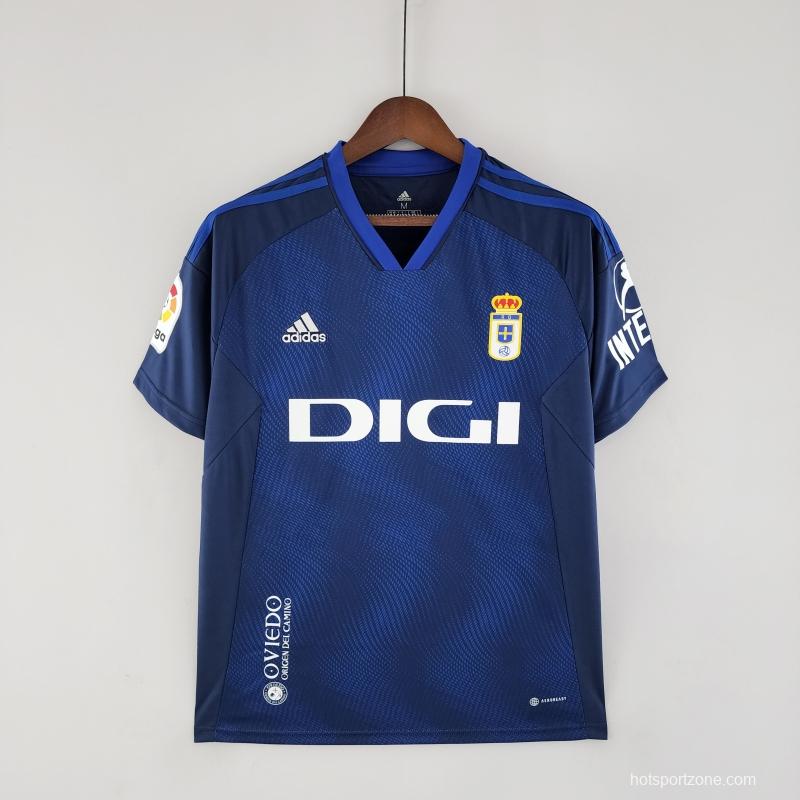 22/23 Real Oviedo Home Soccer Jersey