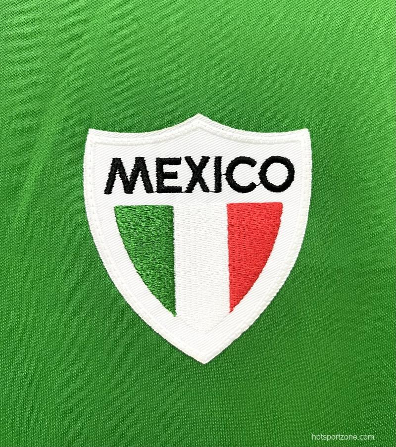 Retro 1970 Mexico Home Soccer Jersey