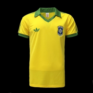 Retro 1978 Brazil Home Soccer Jersey