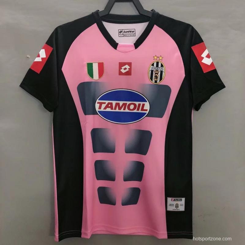 Retro 02/03 Juventus Goalkeeper Pink Jersey