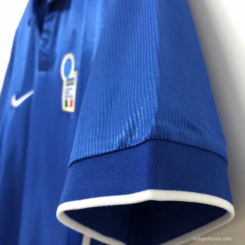 Retro 1998 Italy Home Soccer Jersey