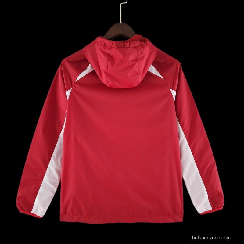 22/23 SC Internacional Windbreaker Red And White